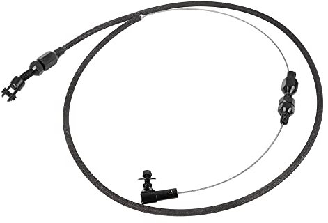 X AUTOHAUX 91,4 cm Auto Gaszug geflochten Edelstahl Gaszug schwarz
