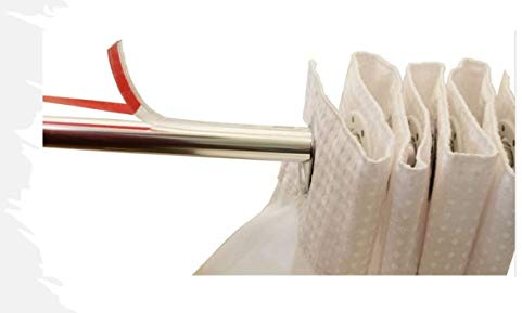 Modtek Curtain and Drapery Ring Slide-Solves Shower and Drapery Rings from catching Allowing Them to Slide Smoothly and Quietly (12 Ft Clear)
