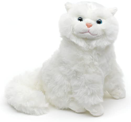 Uni-Toys - Perserkatze weiß, sitzend - 25 cm (Höhe) - Plüsch-Katze - Plüschtier, Kuscheltier
