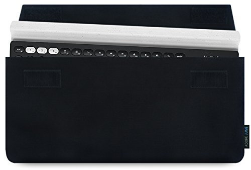 Adore June Keeb Funda Compatible con Logitech K780, Hecho a Mano Carcasa para el Teclado - Negro