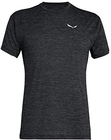 SALEWA Puez Melange Dry'Ton T-Shirt Uomo, Nero (Black out Melange), M