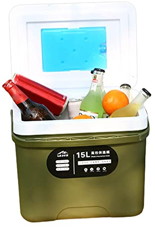 13,6 QT Hielo portátil | Nevera Gran| Nevera pequeña | Caja Aislante Alto Rendimiento | Caja Hielo Personal Alta Capacidad para Viajes en la Playa Camping