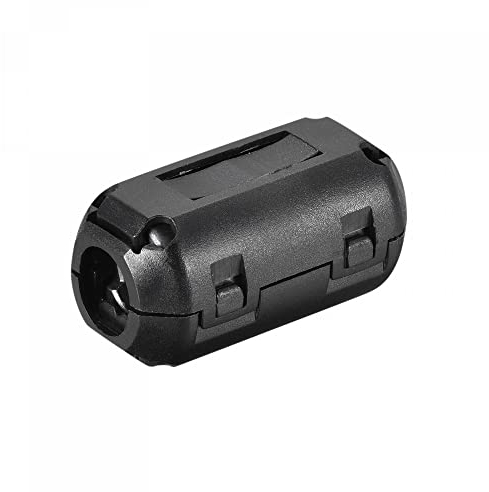 sourcing map Ferrita Núcleos Cable Clips 8mm RFI EMI Ruido Supresión Filtro para Potencia Transmisión, Audio Video Cable Paquete de 5