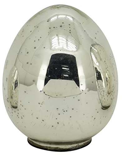Exner GmbH Ei Vitreous - Silber - Glas - 17x17x20 cm