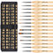 Golden Maple Miniature Paint Brushes, 15PC Model Brushes Micro Detail Paint Brush Set, Fine Detailing for Acrylics, Oils, Watercolors & Paint by Number, Citadel, Figurine, 40k (Wood Color)