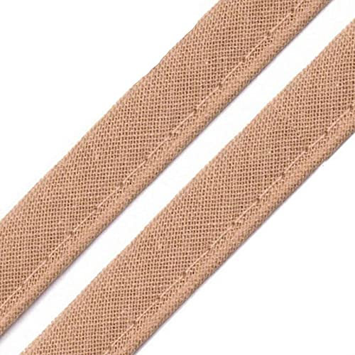 5m Paspelband Stoffband Nähkante Paspelschnur zum Nähen 10mm breit Farbwahl, Größe:10mm, Farbe:beige