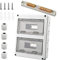 Sicherungskasten Aufputz, Verteiler IP65-2 Reihig-24 Module, Mit 7 Terminals 4 Steckverbinder, Geeignet für Gärten im Freien, Bauernhöfe, Ladesäulen, Feuchtraum (24 Module)