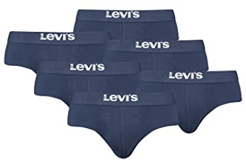 Levi's Herren Men's Solid Basic Brief (6 Pack) Briefs, Farbe:Navy, Bekleidungsgröße:XL