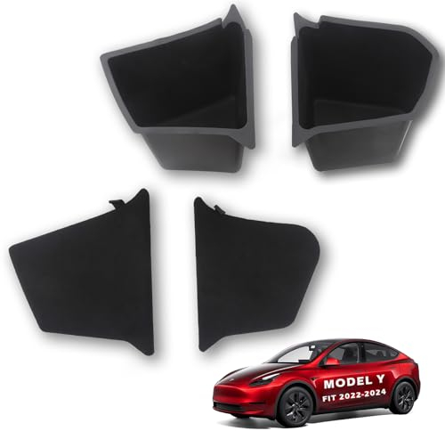 CYBERBEANS Trunk Organizer For Tesla Model Y Trunk Storage Bins Waterproof Odorless Rear Side Storage box 2022 2023 2024 2025 Accessories