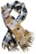 Seaside No.64 - XXL Wendeschal Herzenssache - kuschelig weiches Halstuch mit Herzen und Fransen - in braun & beige kombiniert mit kariertem & gestreiften Muster für Herbst, Winter, Frühling (schwarz)