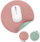 Tapis de Souris Rond Tapis de Souris Double Face Petit Tapis de Souris 20 cm, Portable Antidérapant Tapis de Bureau Cuir PVC Étanche pour Bureau Maison Ordinateur Clavier Gaming (B)