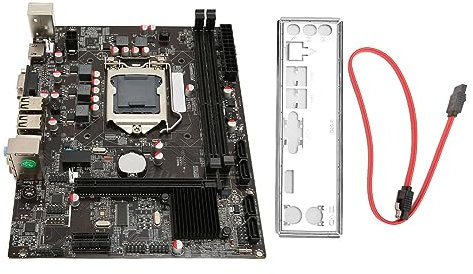 ciciglow Scheda Madre Desktop H55A2 LGA 1156 Slot DDR3 ATX a Doppio Canale, Supporta Core I7/i5/i3, CPU Pentium, Alimentazione Multifase, Uscita VGA HD, Materiale Durevole
