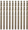 CEEYSEE 10 Stücke 3mm HSS Cobalt Bohrer Set M35 Metallbohrer Spiralbohrer Cobalt Drill Bit zum Bohren in Edelstahl, Metall, Gusseisen und harten Kunststoffen (3mm)