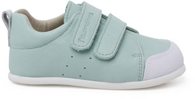 Pisamonas Zapatillas blanditas Piel Doble Cierre adherente Talla 26 en Color Verde Menta