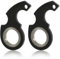 2 Pièces Porte-Clés Spinner Jouet Fidget, Porte-Clés Portable Porte-Clés en Métal Porte-Clés Amusant Jouets pour Adultes Hommes Femmes Enfants (Noir)