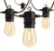 AVANLO Outdoor String Lights 100FT /30.5M Festoon Patio Lights Outside Led S14 Lighting Waterproof Mains Powered Shatterproof Edison Bulbs Connectable for Garden Wedding Balcony