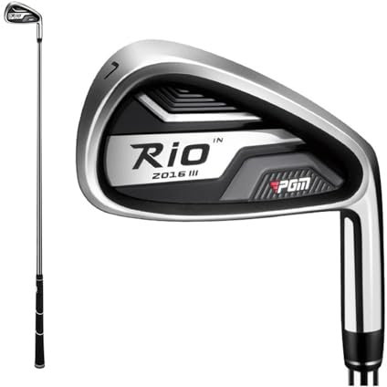 No. 7 Iron Golf Club for Men Women - Professional Golf Irons with Carbon R/S or Steel Shaft for Right Handed Golfers (with Steel shaft)