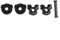EpheyFIF Morsetto reggisella in acciaio nero per guide in carbonio 7 x 9/7 x 7 mm ovale/rotondo clip (7 x 9 mm)