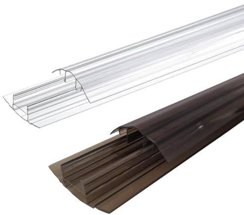 Britshield® Polycarbonate Snap-Down Glazing Bar For Use With 4mm / 6mm / 8mm / 10mm Polycarbonate Roofing Sheet - Order Ready Size