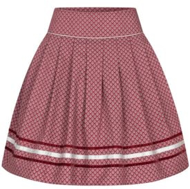 Nübler Rock Damen - Trachtenrock, Moderne bayrische Tracht, Rock Gloria Rot