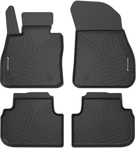Walser Premium Fussmatten Auto für BMW 1 (F40) 07/2019-Heute, 100% passgenaue Gummimatten Auto - Made in EU, robuste Fußmatten Auto, Auto Fußmatten