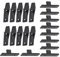 SG Store Set di 10 clip per zoccolo da cucina, clip a goccia su gancio a pressione per fissare finiture e rivestimenti direttamente alle pareti