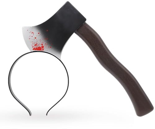 Athem Halloween Kopfschmuck, Axt Haarreif mit Blut für Halloween Zombie Kostüm, Halloween Kostüm Deko Accessoires für Kinder, Erwachsene, Damen, Herren