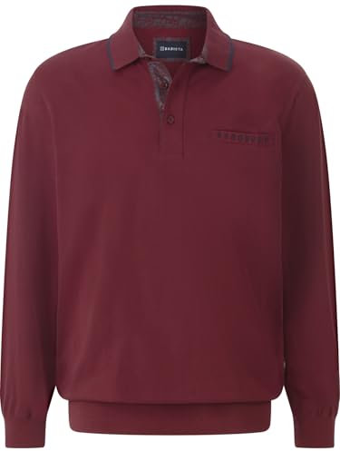 BABISTA Herren Langarm-Poloshirt Camisorro dunkelrot, M - 48/50