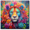 Diamond Painting Erwachsene Tiere Löwe, 5d Diamant Painting Bilder Anfänger, Diy Diamonds Crystal Art Bastelset für Geschenke Wohnzimmer und Schlafzimmer Wanddeko (Groß 40x40cm)