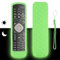 Silicone Remote Control Case Compatible with Philips UHD LED TV RM-L1225 Remote Control Protective Cover Shockproof with Fluorescent Green and Lanyard