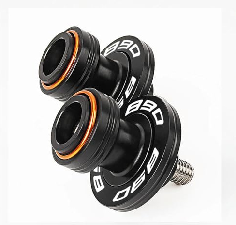 SAIQIAFC Motorradzubehör Aluminium Schwingenbolzen Slider Ständer Schraube Passt für KTM 890 Adventure 890 ADV 2021 2022 2023 2024 2025 Schwingarmspindel