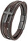 Mochity Armband Herren, Lederarmband Herren Schwarz, Kreuze Kreuz Viking Herrenarmband, Armbänder Armband Edelstahl Für Herren, Männer Geschenke (A4)