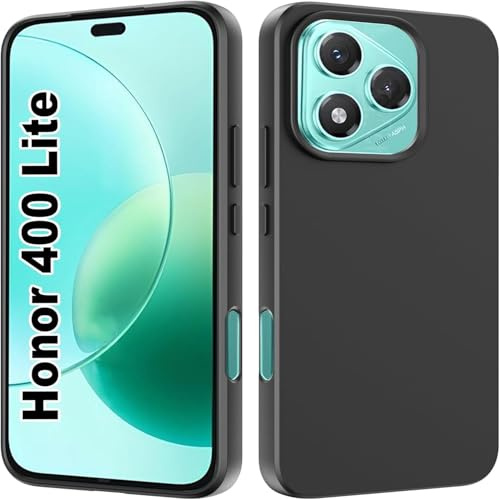 Wigento Für Honor 400 Lite Silikon TPU Schutz Hülle Cover Flexibel Ultra Dünn Schwarz