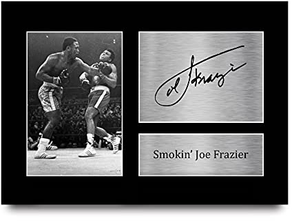 HWC Trading Joe Frazier A4 Ungerahmt Signiert Gedruckt Autogramme Bild Druck-Fotoanzeige Geschenk Für Boxfans