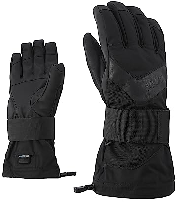 Ziener Erwachsene MILAN AS glove SB Snowboard-Handschuhe, black hb, 7 (S)