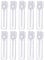 100 Pcs Empty Perfume Sample Bottles Mini Glass Refillable Sample Vial Containers with Clear Cap for Aromatherapy, Essential Oil, Fragrance and Liquid (1ml)