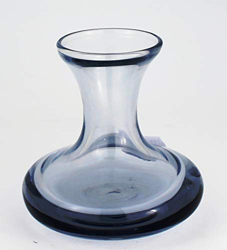 Holmegaard Per Lutken Glas Retro Vintage Glasvase - 50/60 Jahre - Masse: 498 gr. 10,5 cm hoch und 10 cm Durchmesser. Farbe blau - Artikel aus zweiter Hand