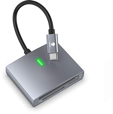 Lector de Tarjetas SD/CF para USB C, Stouchi UHS-I SD3.0 / CF/Adaptador de Lector de Tarjetas Micro SD 3 en 1 OTG SD 3.0 Lector de Tarjetas hasta 104 MB/s para 2021 MacBok Air/New Pad Pro,y más