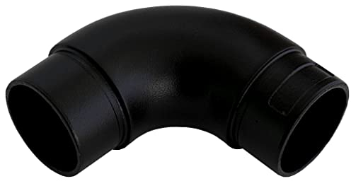 Bogen für 42,4 x 2 mm Rohr schwarz pulverbeschichtet Edelstahl Steckfitting Rohrverbinder Rohrbogen Flansch Verbinder
