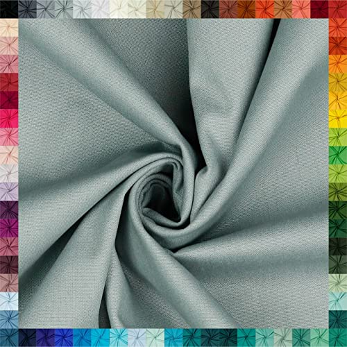 VmG-Store Baumwollstoff Uni 100% Baumwolle Oeko-Tex Meterware ab 50cm über 70 Farben zur Auswahl (03 Grau, 100 x 148cm)