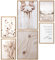 Papierschmiede® Mood Poster Set Boho Sand, Bilder Set mit Rahmen (Farbe wählbar) Wohnzimmer Deko Modern, 2x A4 & 4x A5, decoration boho style Decoration Poster Wohnzimmer Gras Gräser