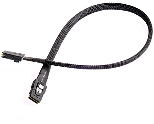 SilverStone SST-CPS02 - Internes Mini SAS Kabel mit beidseitigen 36-pin SFF8087 Steckern, 50 cm