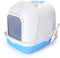 Nobleza - Inodoro para Gatos con Abertura Frontal y Pala, Cajas de Arena para Gatos Cubierta Desmontable, Arenero para Gatos Grande, Azul 54 * 41 * 45 CM