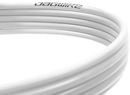 JAGWIRE 3 Meter Bremsleitung, 5mm weiß, PVC, Fahrrad Bremsleitung, 1 Stück