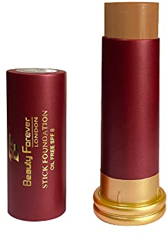 Beauty Forever Stick Foundation, Lightweight Formula Oil Free, Matte Finish Face Foundation, Suitable For All Skin Types, Friendly Cool Natural Looks, Available in 13 Shades (TAN (SF102-A))