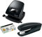 Leitz Locher, F?r 30 Blatt, Anschlagschiene mit Formatangaben, 100% recyclebar, Umweltfreundlich, schwarz, NeXXt Recycle-Serie, 50030095 (Komplett-Set)