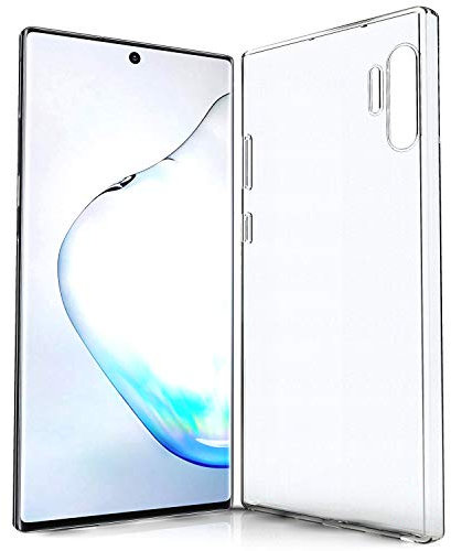 N NEWTOP Custodia Cover Compatibile con Samsung Galaxy Note 10 Plus, Morbido TPU CLEAR Gel Silicone Anti Graffio Trasparente Slim Sottile Flessibile Case Posteriore Proteggi