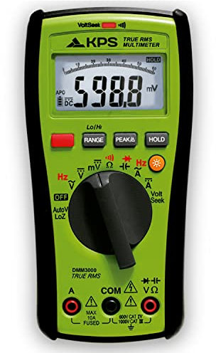 KPS-DMM3000 Digital Multimeter TRMS Spannung AC/DC 1000V Strom AC/DC 10A LoZ NCV 6.000 Counts CAT.IV