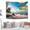 UOKIIYUA Personalisierter Fototeppich, individuelles Hintergrundbanner mit Ihrem Bild und Text, Hochzeitsfeier, Familiengedenkgeschenk 130x150cm