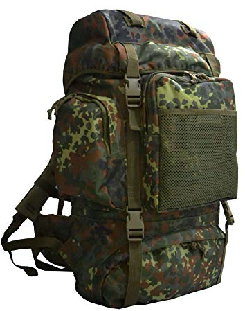 Desert Hawk Tactical BW Bundeswehr Commando - Zaino da combattimento, 55 l, Mimetico, 55 L